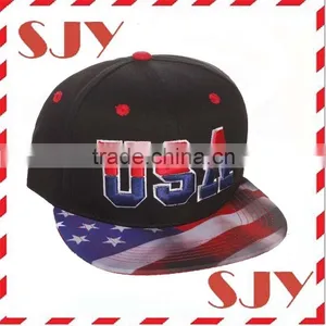 New Arrival Custom Flat Brim Embroidery Snapback Cap/Hat thumbnail-3