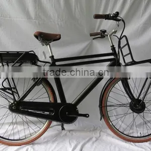 Retro Cargo Electric Bike With Front and Rear Carrier ( HJ-14C24) thumbnail-2