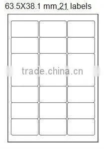 Self Adhesive White Address Label 63.5x38.1mm thumbnail-1