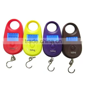 Digital Electronic Portable Backlight Hook Luggage Hanging Mini Pocket LCD Travel Postal Pear-shaped Scale thumbnail-1