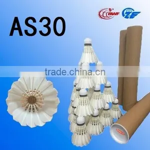 OEM Best Quality AS30 Grade A Natural Goose Feather Badminton Tournament Shuttlecock thumbnail-1