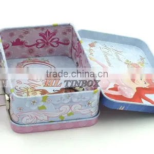 Rectangular Kids Gift Tin Lunch Box With Handle and Lock thumbnail-5