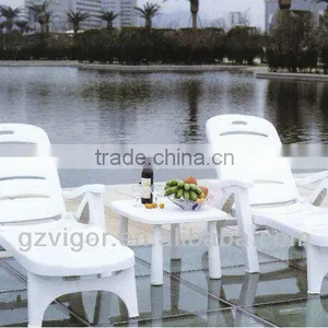 Hot Sale Aluminium Poolside and Beach Sun Lounger thumbnail-1