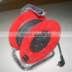 16A 4 Outlet Euro Extension Power Cord Reel With VDE 3pin Plug thumbnail-1