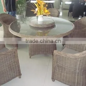 Home Furniture Dining Room Sets 4 Chairs Dining Round Table And Chair Set thumbnail-1