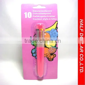 10 Color School & Office Ball Pen/Promotional Ball Pen/Plastic Ball Pen/Ballpoint Pen/Gift Penball Pen for Student thumbnail-1
