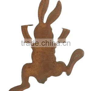 Easter Metal Rabbit for Garden Home Decoration thumbnail-1
