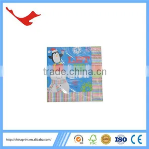 005 Colored Fold Christmas Paper Dinner Napkins thumbnail-4