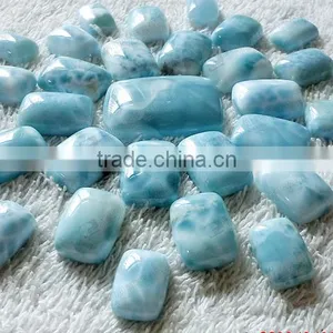 13x18mm Larimar Stone Beads,natural Larimar Rectangle Cabochon thumbnail-1