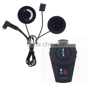 Full Duplex Motorcycle Motorbike Helmet bt Bluetooth Intercom Interphone Headset 500m+Soft Earphone thumbnail-3