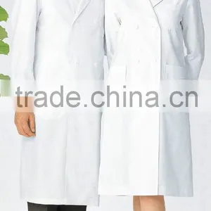 Designer 41" Inch Extra Long Unisex White Polycotton Doctor Coat thumbnail-2