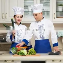 Unisex Long and Short Sleeve Coat Catering Jackets White Chef Uniforms thumbnail-5