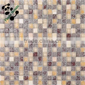 SMS06 Glass Marble Mix Mosaic Tiles for Subway Kitchen Bathroom Mosaic thumbnail-4