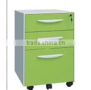 2016 Latest Mobile Cabinet Pedestal 3-drawers Office Lightweight Steel Filing Cabinets thumbnail-5