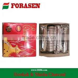 Factory Direct Sell 100% Pure Nature Bamboo Hookah Charcoal , Lower Ash and Longer Burning Time Bamboo Shisha Charcoal thumbnail-1