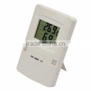 LCD Digital Indoor Thermometer Hygrometer for Desk-top Placing or Wall Hanging thumbnail-1