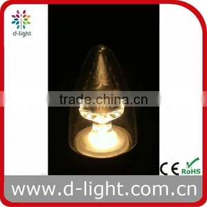 B35 DIMMING 200LM 3W EQUAL TO 25W E27 FLAME CANDLE CRYSTAL BULB WITH UL STANDARD thumbnail-2