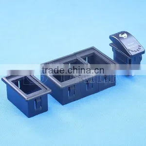 1 Lens 4 Pins ON-OFF Waterproof Rocker Switch With Two Red Lights thumbnail-5