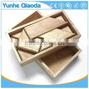 Top Quolity Wooden Tangram Jigsaw Puzzle - Unique Wooden Toys for Kids and Adults Gifts thumbnail-5
