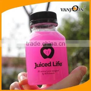 Mini Square Cold Pressed Juice Bottles BPA Free thumbnail-1