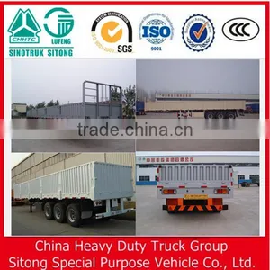3 Axles Side Wall Truck Trailers/high Bed Semi-trailer With Side Walls/bulk Cargo Semitrailer thumbnail-5