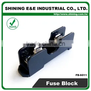 FB-6011 For 6x30mm Glass Fuse Rail Mounted 600V 1 Pole 15A Fuse Block thumbnail-1