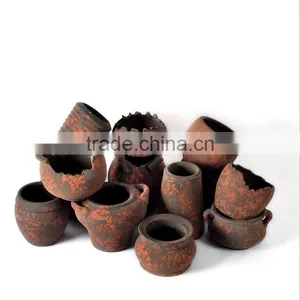 Wholesale Retro do the Old Red Ceramic Outdoor Planters thumbnail-1