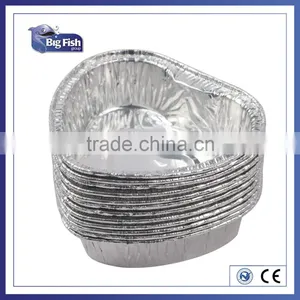 Foil Containers Lovely Heart Shaped Specialty Aluminium Foil Food Container Cake Baking Mold thumbnail-1