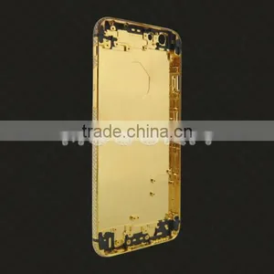 24K Gold With Partly Diamond Luxury Back Housing for Iphone 6s/6s Plus Back Cover,for Iphone 6s Gold Housing Diamond thumbnail-4