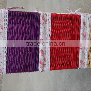 Christmas Empty Wicker Basket Wholesale thumbnail-5
