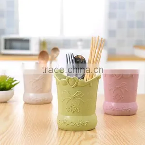 Round Plastic Engraved Chopsticks Holder thumbnail-1