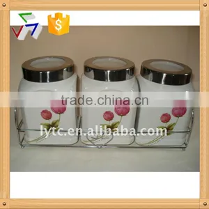 Factor Direct Wholesale Ceramic Canister Set thumbnail-1