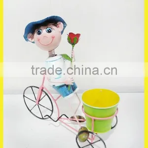 Handmade Metal Bicycle Garden Flowers thumbnail-1