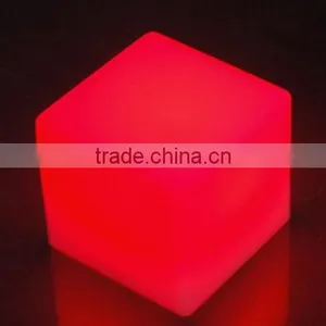PE Material 16 Color Changes Glowing Led Cube Chair /rechargeable Light up Ledcube Stool thumbnail-3
