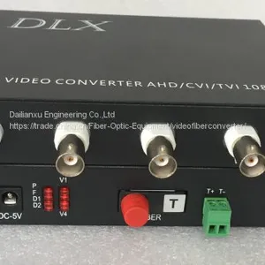4chs 720P/960P/1080P AHD/CVI/TVI/Analog All in One Video+1 Channel Reverse RS485 Fiber Optical Transmistter HD PTZ Camer thumbnail-2