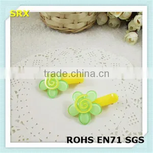 Fancy Flower Shaped Pretty Baby Plastic Hair Clip thumbnail-1