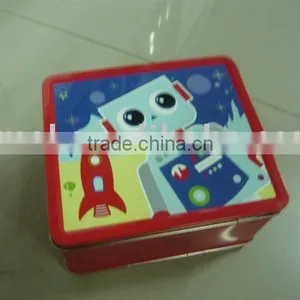 Metal Kid's Lunch Box, Handle Tin thumbnail-1