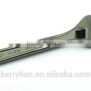 Berrylion 10" Nickel Alloy Black Adjustable Wrench Pearl Nickel Adjustable Wrench thumbnail-6