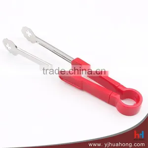 Plastic Handle Heat-resistant Stainless Steel Food Serving Tongs,kitchen Tongs HT-SS23 thumbnail-1