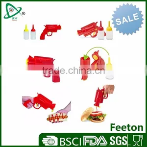 3pcs Kitchen Sauce Gun Set With Plastic Container and Pump thumbnail-1