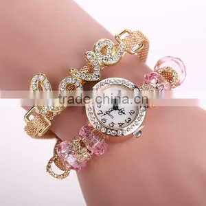 2017 Luxury Charming Watch Fashion Girl Pearl Bracelet Love Ladies Watch thumbnail-4