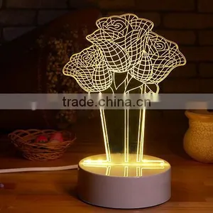 3D Night Lights Valentine's Day Gifts Diy Custom Annual Award in the New Year thumbnail-1