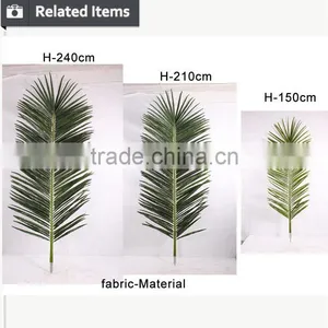 High Quality Outdoor Plastic Artificial Plam Tree Leaves thumbnail-4