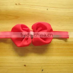 Satin Ribbon Flower Headband for Kids Hair Accessories thumbnail-4