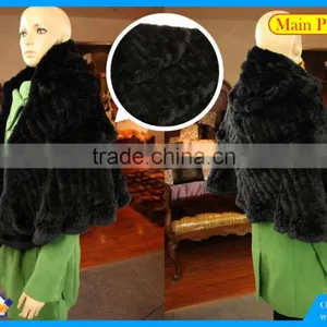 High Quality Knitted Rex-Rabbit Shawl thumbnail-2