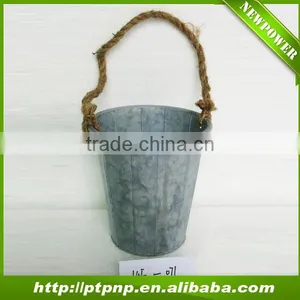 Indoor and Outdoor Zinc Pot Planter for Home and Garden thumbnail-1