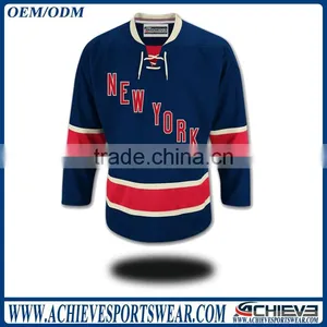 2017 Cheap Wholesale Blank Hockey Jersey Custom International Hockey Shirts thumbnail-3