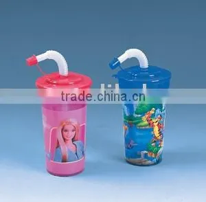 PP Plastic Cup With Lid thumbnail-1