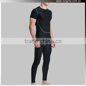 Men's Fitness Custom Rash Guard Short Sleeve Swimsuit thumbnail-4