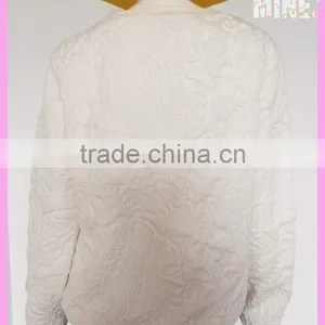 Ladies' Jacquard Fabric O-neck Sweatshirt thumbnail-3